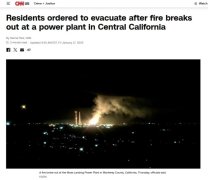 突发！美国加州一发电站起火，储有上万锂电池