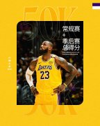 三分球！詹姆斯生涯50000分，达成连场里程碑